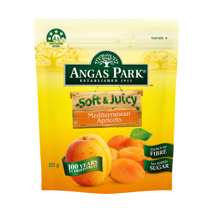 Angas Park Soft & Juicy Mediterranean Apricots - 225g