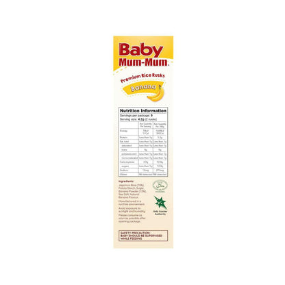 Baby Mum-mum Rice Rusks Banana +8 Months - 36g