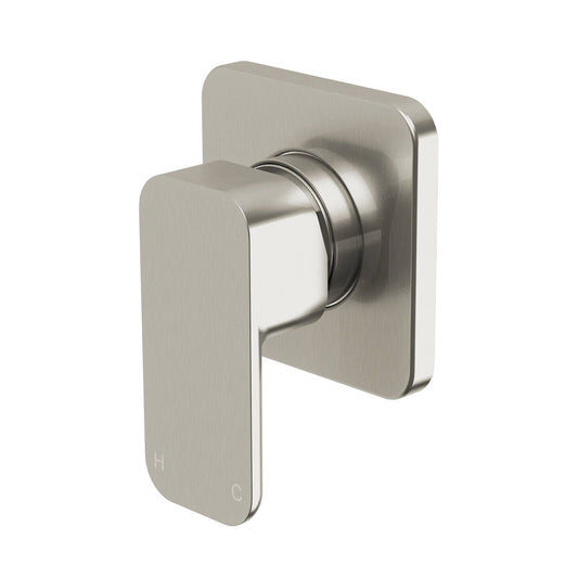 Mondella Overture Shower Wall Mixer - 75 x 140 x 195mm - Brushed Nickel