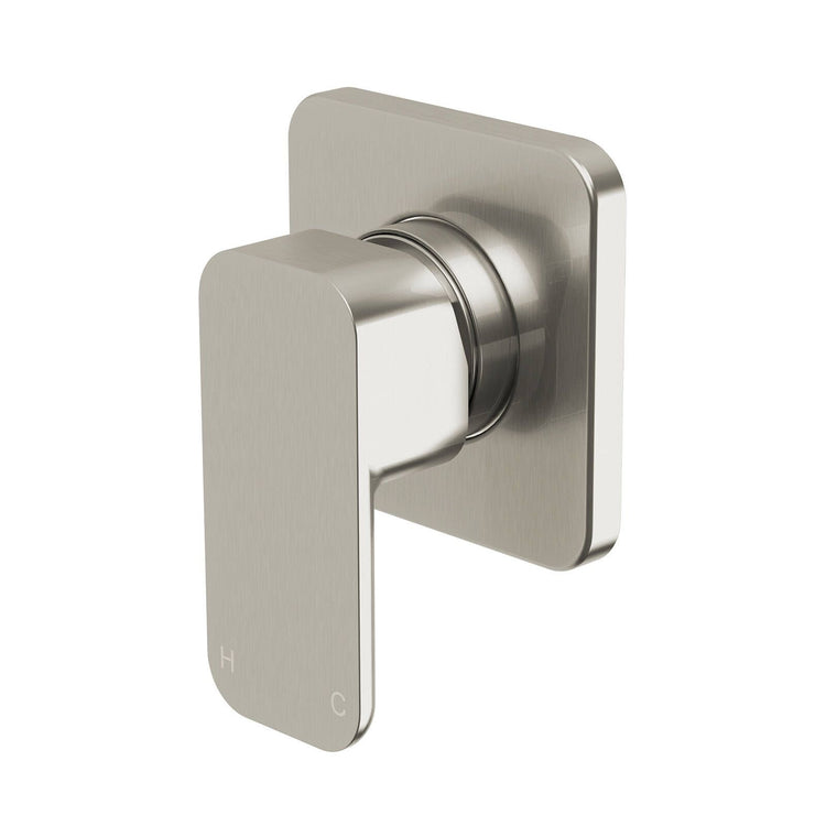 Mondella Overture Shower Wall Mixer - 75 x 140 x 195mm - Brushed Nickel