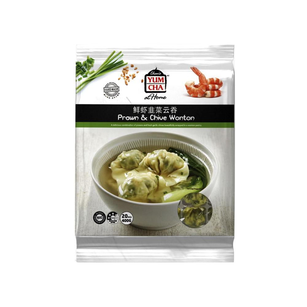 Chans Yum Cha Prawn & Chive Wontons - 400GRAM