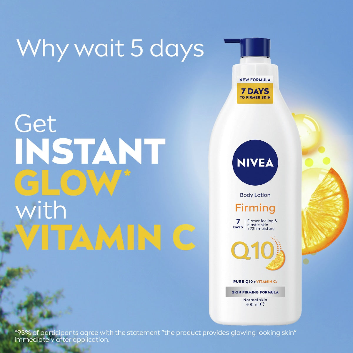 Nivea Q10 Plus Firming Body Lotion With Vitamin C & 72hr Moisture 400ml