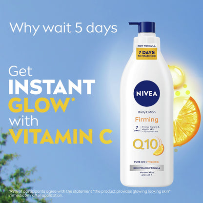 Nivea Q10 Plus Firming Body Lotion With Vitamin C & 72hr Moisture 400ml