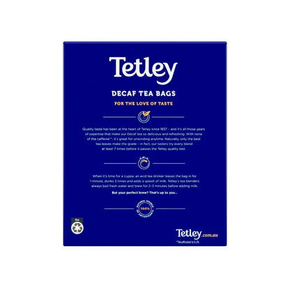 Tetley Decaffeinated Black Tea Bags 100 pack - 185g