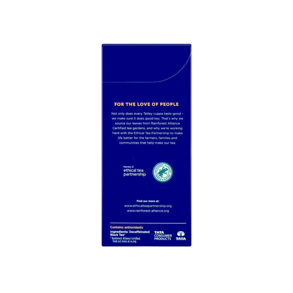 Tetley Decaffeinated Black Tea Bags 100 pack - 185g