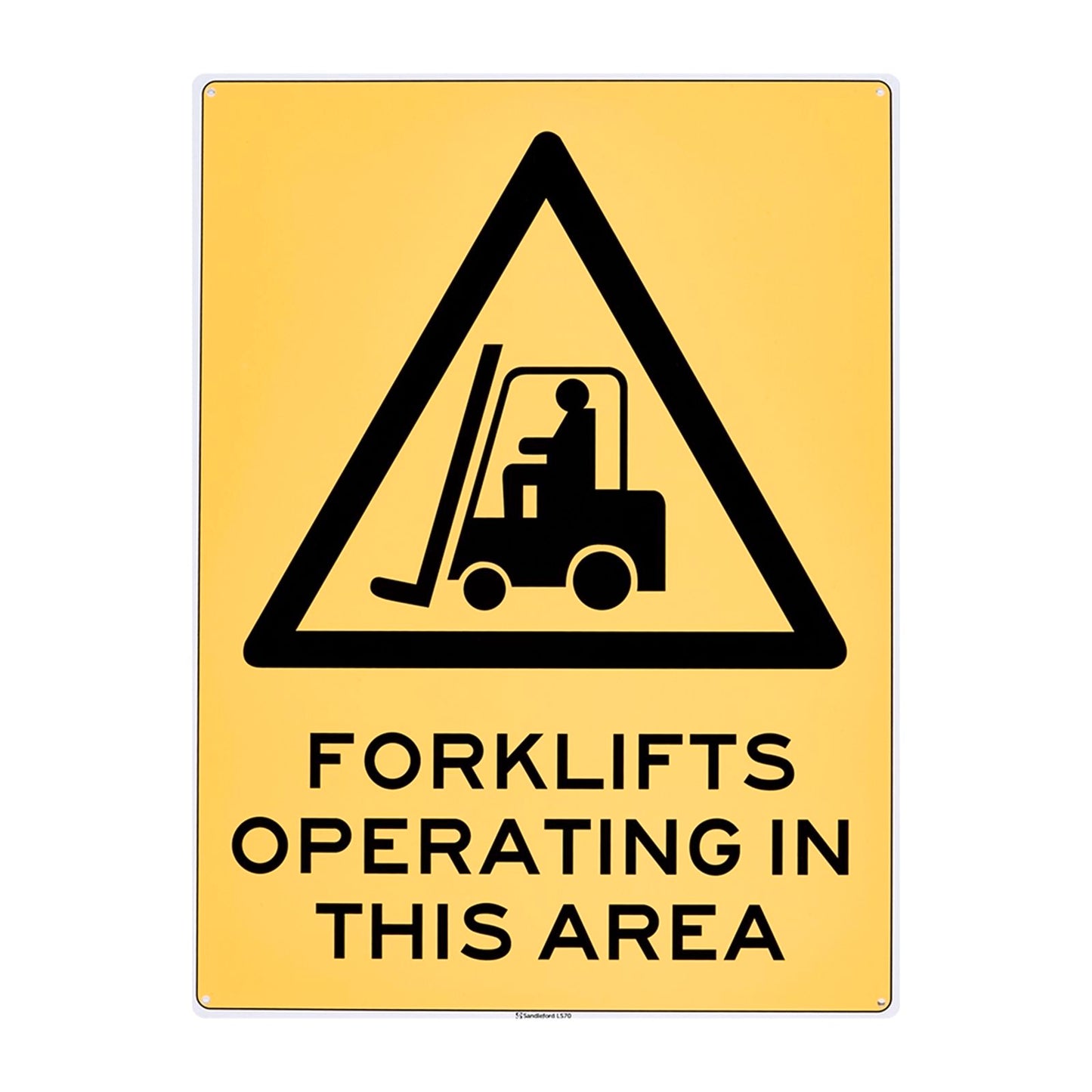 Sandleford Forklifts Operating Sign - 450 x 600mm
