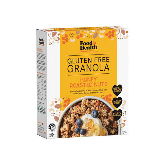 Food For Health Gluten Free Granola Honey Roasted Nut - 400g