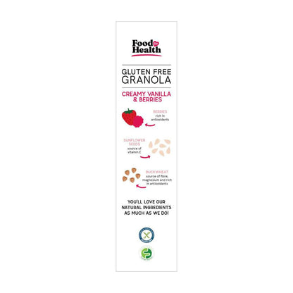 Food For Health Gluten Free Granola Creamy Vanilla & Berries - 400g