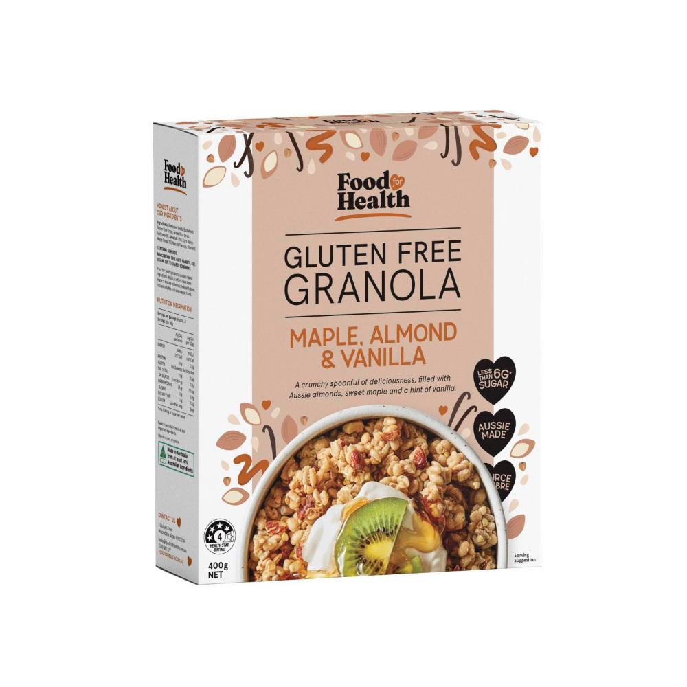 Food For Health Gluten Free Granola Maple Almond & Vanilla - 400g