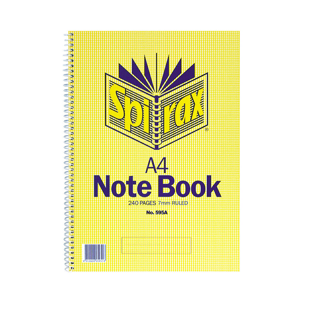 Spirax A4 Notebook 240pg - 1 Each