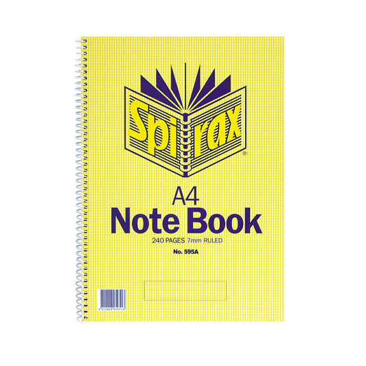 Spirax A4 Notebook 240pg - 1 Each