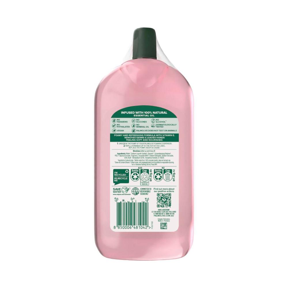 Palmolive Naturals Foaming Hand Wash Japanese Cherry Blossom Refill 1l - 2 Pack