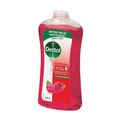 Dettol Hand Wash Anti-bacterial Raspberry Refill - 950mL