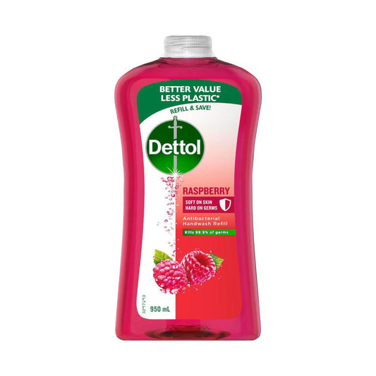 Dettol Hand Wash Anti-bacterial Raspberry Refill - 950mL