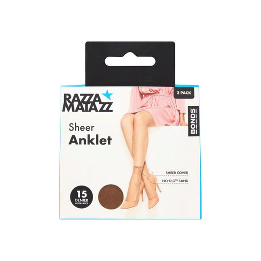 Razza Value Anklet Sock Tan - 2 Pack