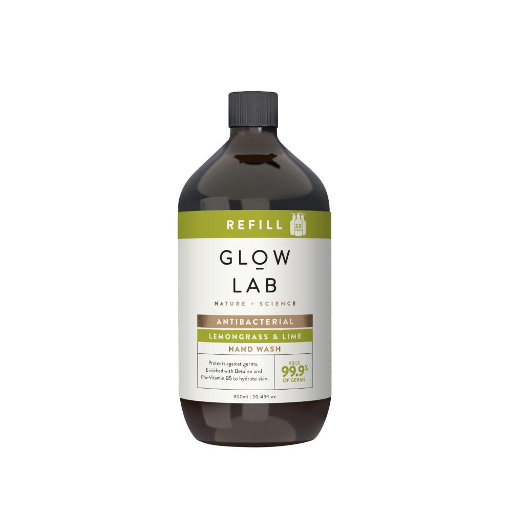 Glow Lab Hand Wash Refill Antibacterial Lemongrass & Lime - 900mL