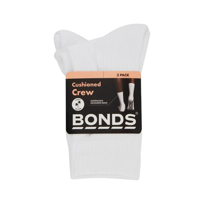 Bonds Women's Logo Sport Crew Sock 3+ & 8+ - 3PACK