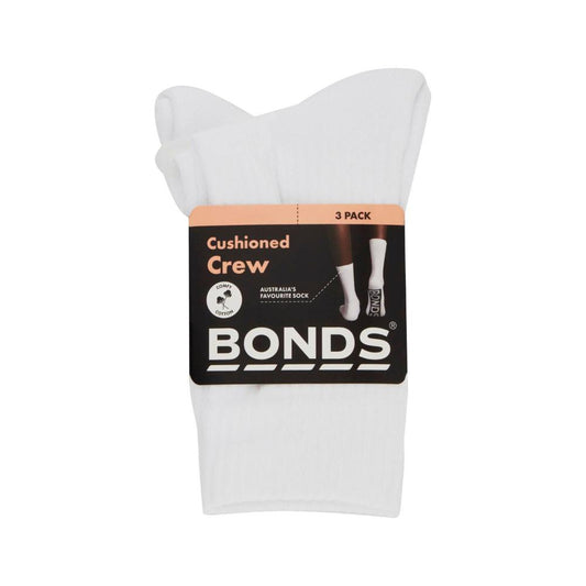 Bonds Women's Logo Sport Crew Sock 3+ & 8+ - 3PACK
