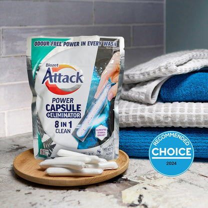 Biozet Attack Power Capsule Eliminator 8-In-1 Clean 30 pack