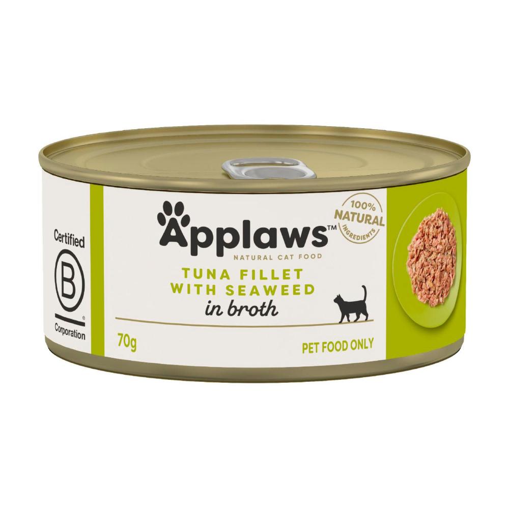 Applaws Tuna Fillet With Seaweed Canned Cat Food - 70g