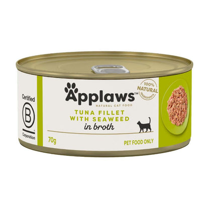 Applaws Tuna Fillet With Seaweed Canned Cat Food - 70g