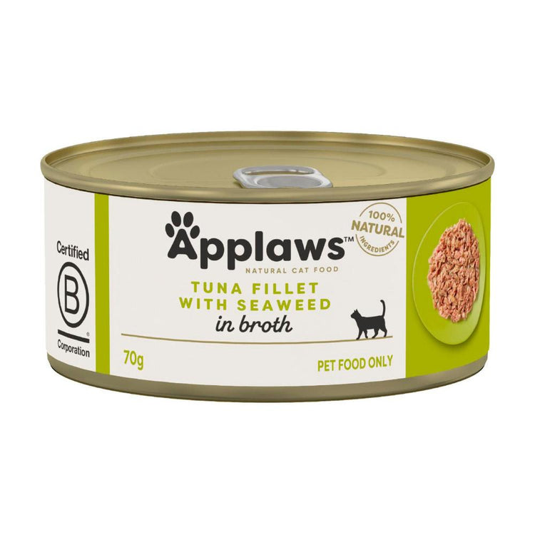 Applaws Tuna Fillet With Seaweed Canned Cat Food - 70g