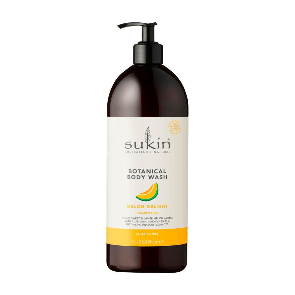 Sukin Botanical Body Wash Melon Delight - 1LITRE