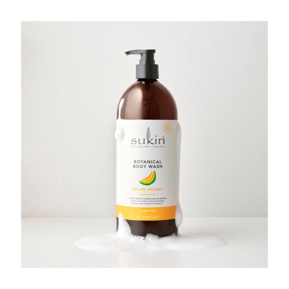 Sukin Botanical Body Wash Melon Delight - 1LITRE