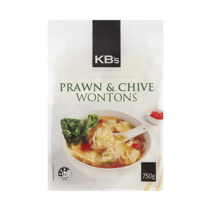 Kb Chives & Prawn Wontons - 750g