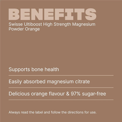 Swisse Ultiboost High Strength Magnesium Powder Orange 180g