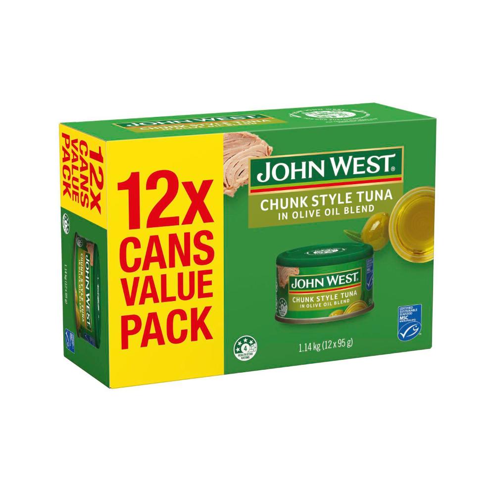John West Tuna Olive Oil Blend Value Pack - 12 Pack
