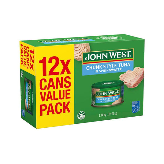 John West Tuna Springwater Value Pack - 12 Pack