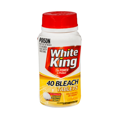 White King Bleach Tablets Lemon - 40 pack