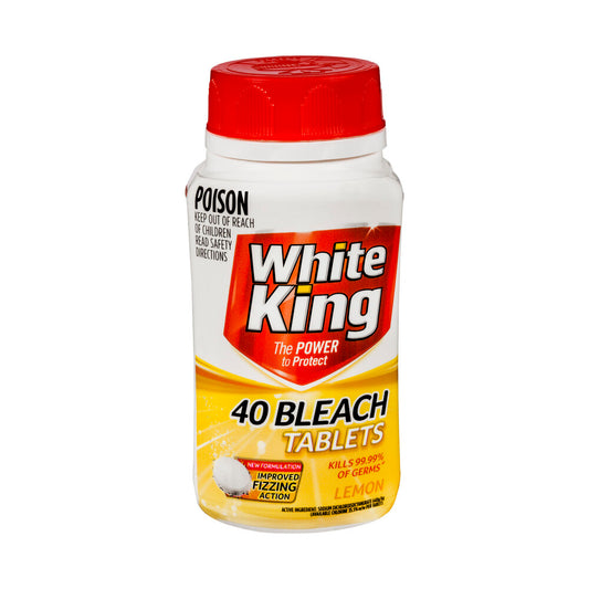 White King Bleach Tablets Lemon - 40 pack