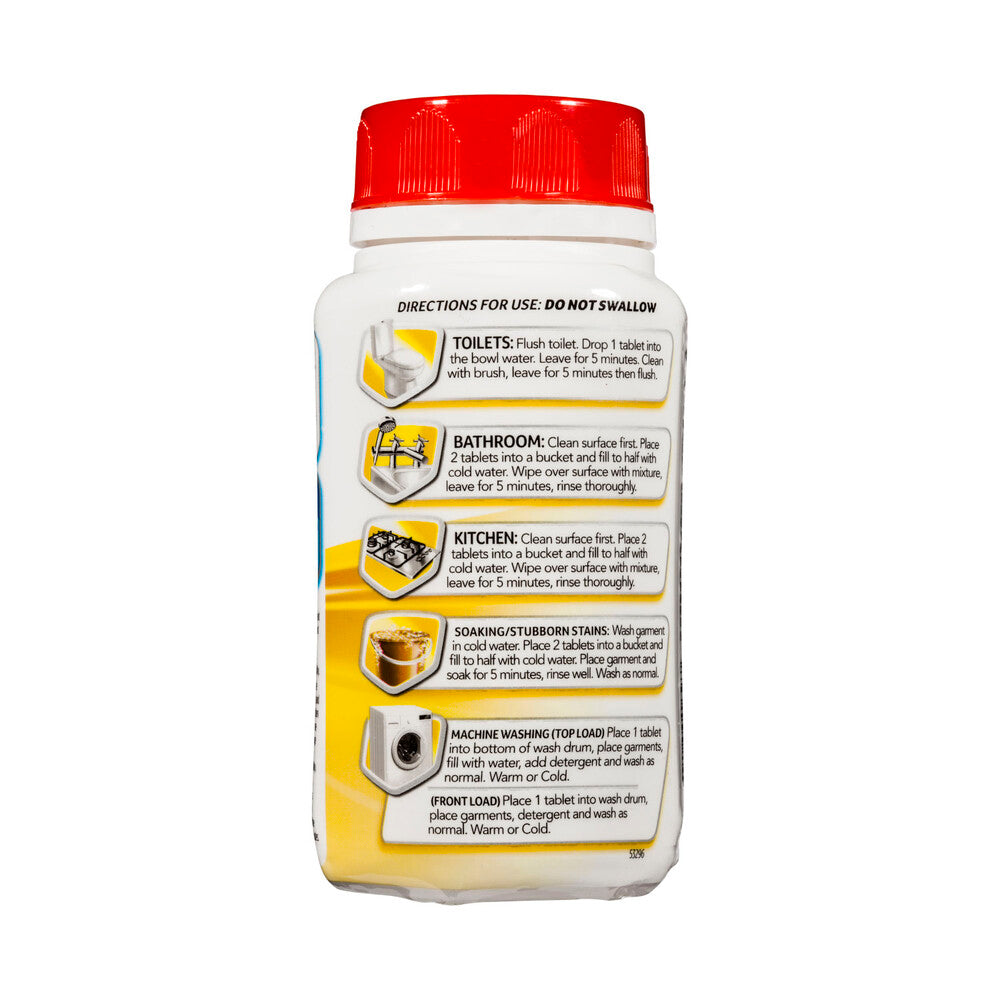 White King Bleach Tablets Lemon - 40 pack