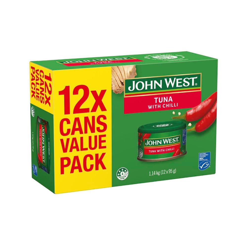 John West Tuna Tempters Chilli Value Pack - 12 Pack