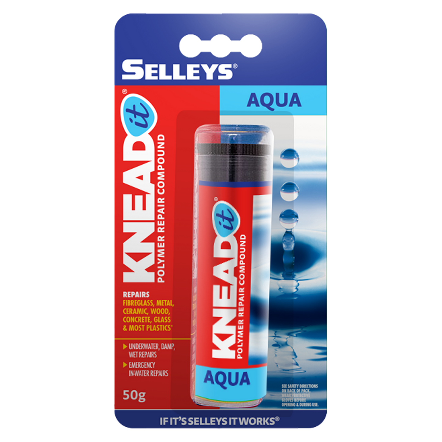 Selleys Knead It Aqua Epoxy Putty - 50g