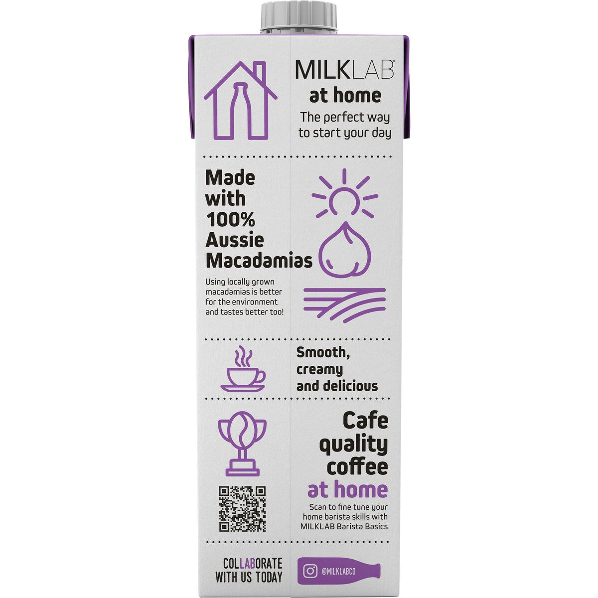 MILKLAB Macadamia Milk Home Barista Edition 1L