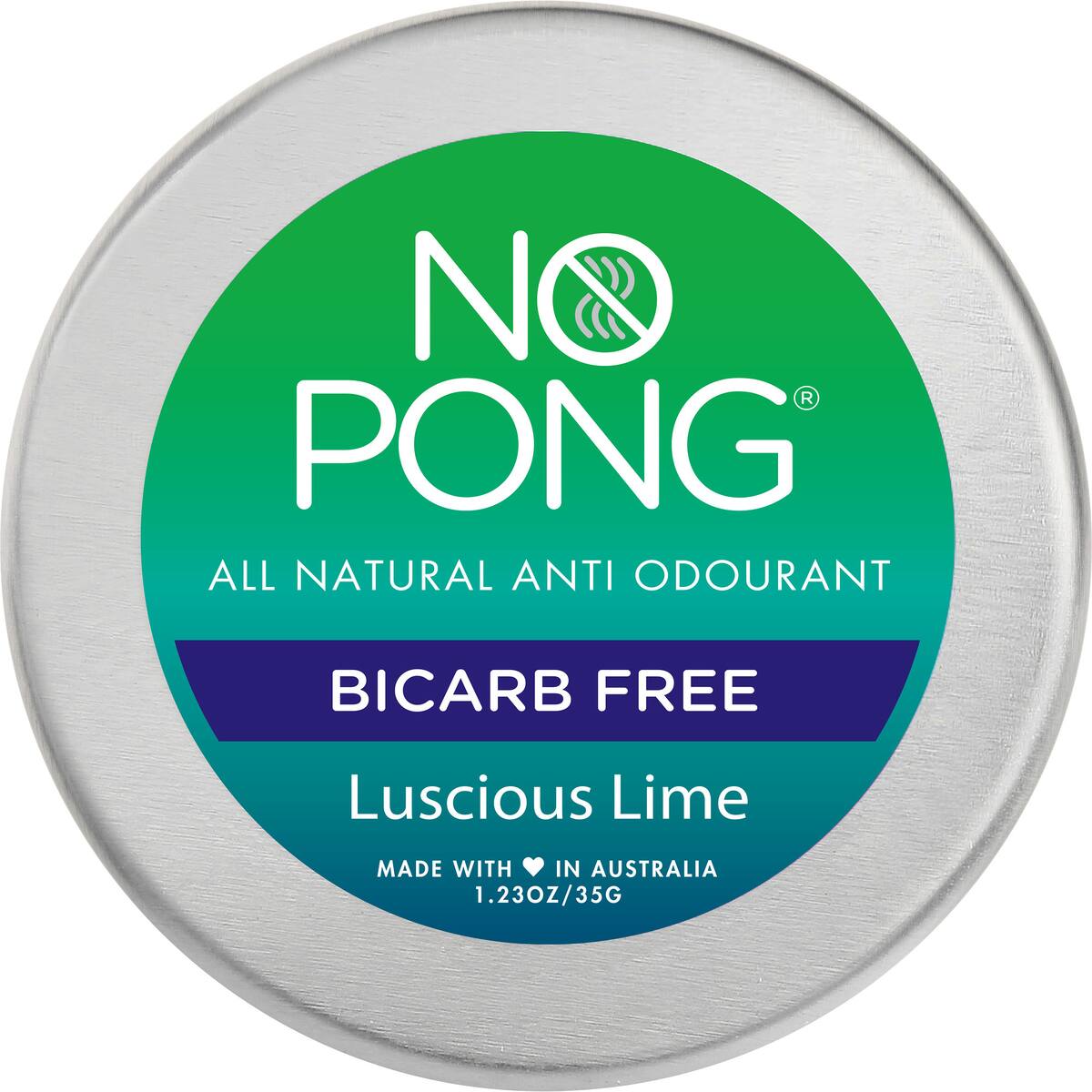 No Pong Solid Deodorant Luscious Lime 35g