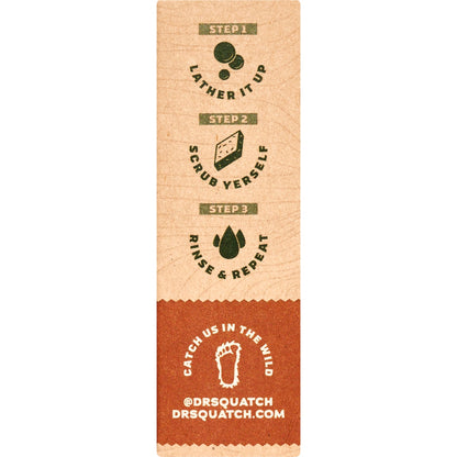 Dr Squatch Mens Natural Soap Bar Wood Barrel Bourbon 141g