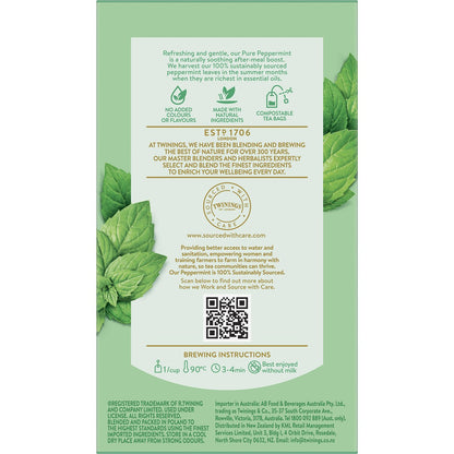 Twinings Pure Peppermint Tea Bags 40 pack