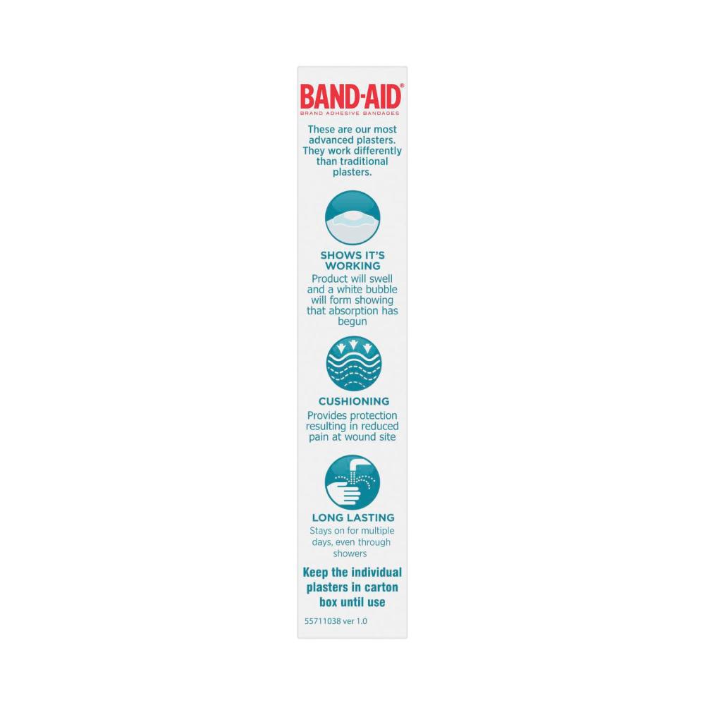 Band Aid Advanced Healing Plasters Large - 6 pack