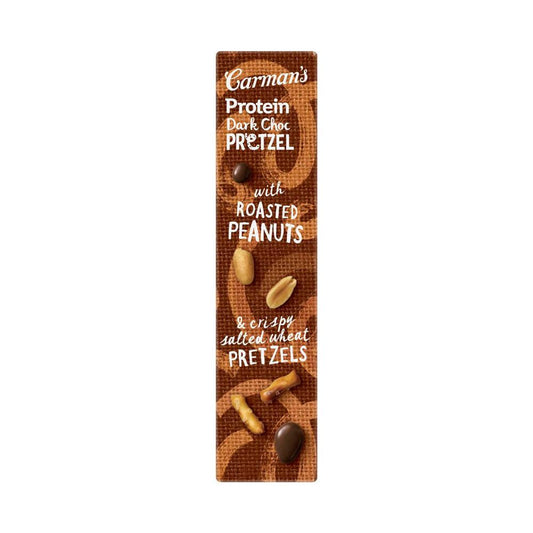 Carman's Protein Bar Dark Choc Pretzel - 200g