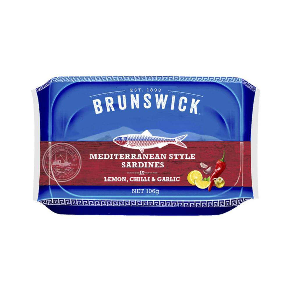 Brunswick Sardines Lemon Chilli And Garlic - 106g