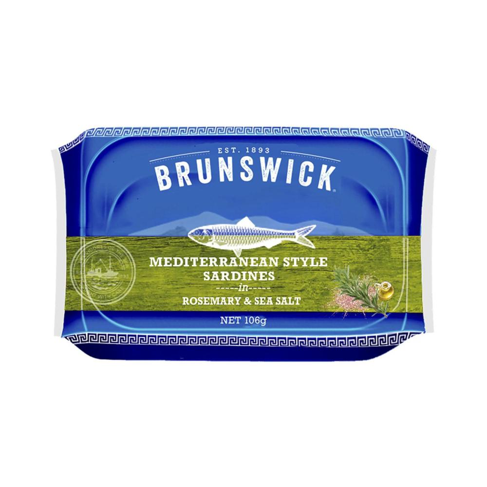Brunswick Sardines Rosemary And Sea Salt - 106g