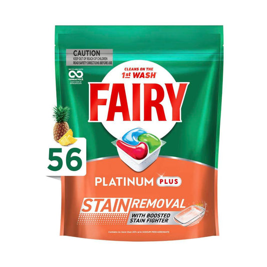 Fairy Platinum Plus Stain Remover Dish Tabs - 56PACK