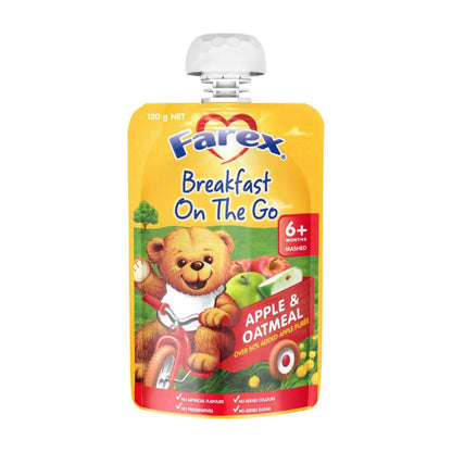 Farex Apple & Oatmeal Baby Food Pouch 6+ Months - 120g