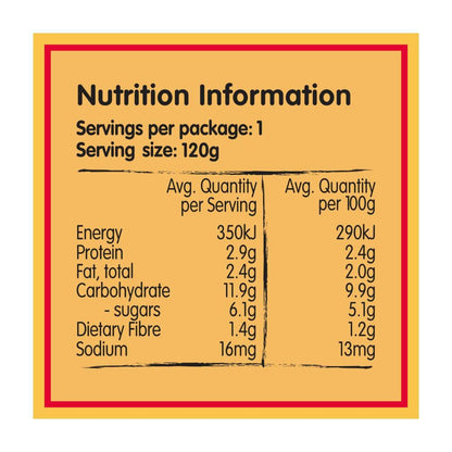 Farex Creamy Baby Porridge With Apple Juice Baby Food Pouch 6+ Months - 120g