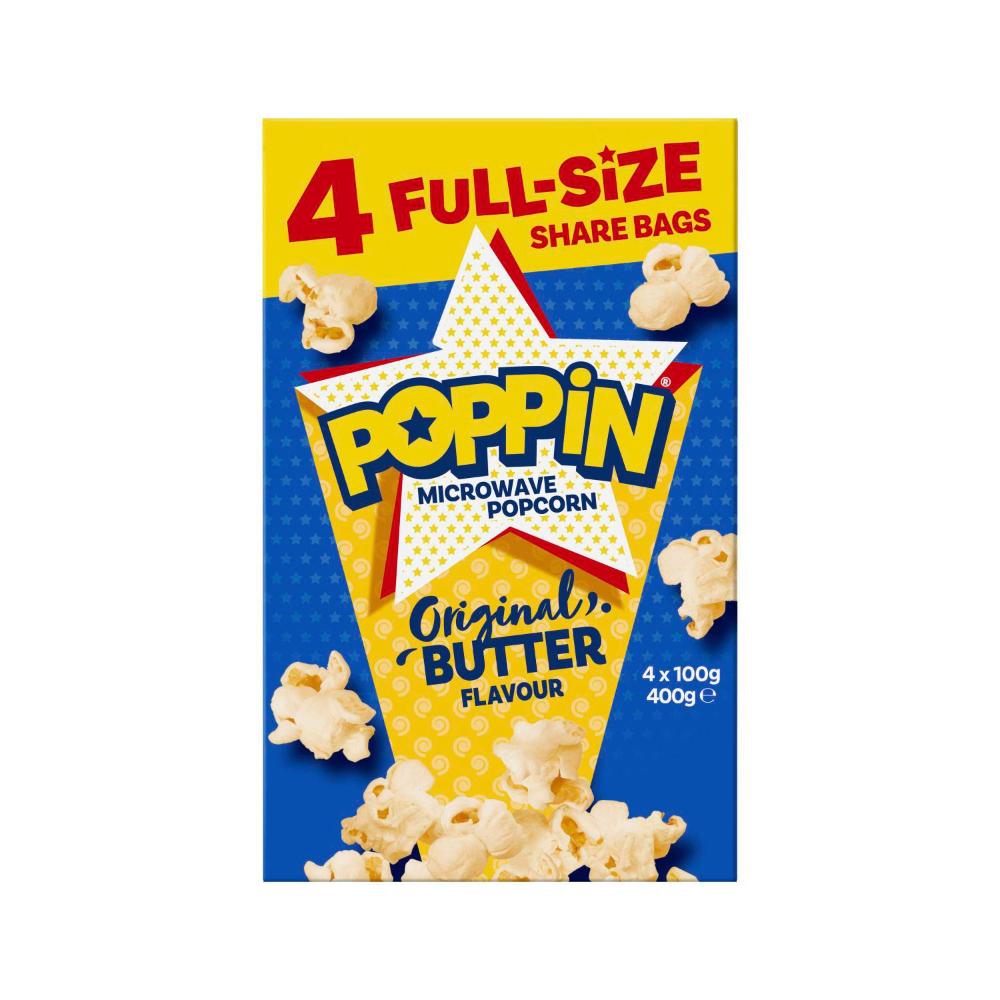 Poppin Butter Microwave Popcorn - 400g
