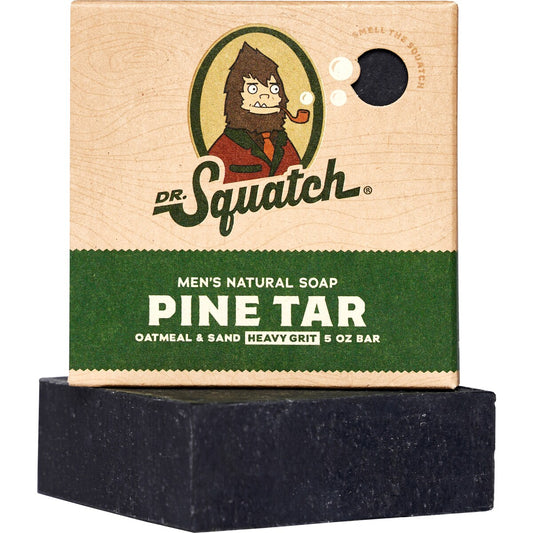 Dr Squatch Men's Natural Soap Bar Pine Tar 140g